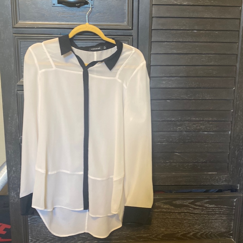 Trouvé size Small sheer silk blouse